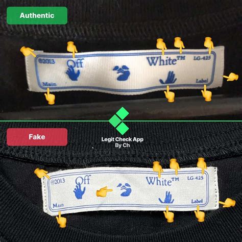 off white fake vs real bag|real off white tags.